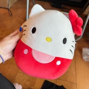Hello Kitty Squishmallow with Red and White Accents